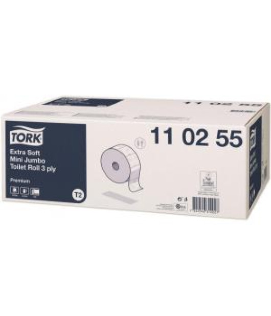 Toaletný papier 3-vrstv. TORK Jumbo mini extra jemný biely T2 (12ks) Toaletný papier 3-vrstv. TORK Jumbo mini extra jemný biely T2 (12ks)
