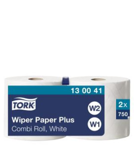 Papierové utierky v rolke 2-vrstv. TORK biele W1/W2 (2 ks)