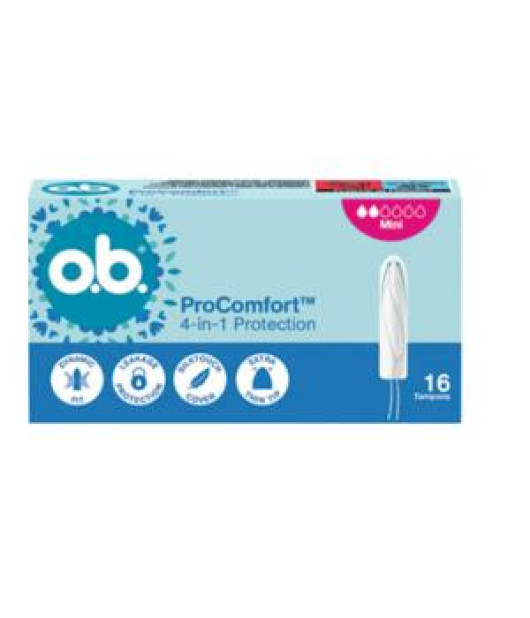 O.b. tampóny Pro Comfort Mini 16 ks O.b. tampóny Pro Comfort Mini 16 ks