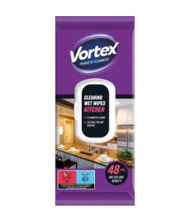 Vlhčené utierky VORTEX do kuchyne, 48 ks