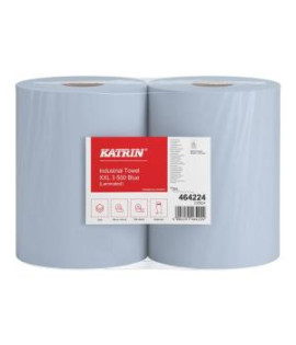 Papierová rolka Katrin Industrial Towel XXL 500 3-vrstvová modrá (2ks)