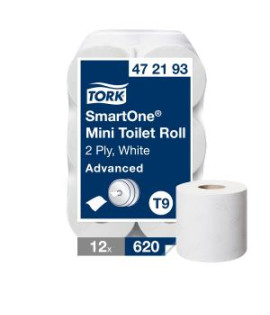 Toaletný papier 2-vrstv. TORK SmartOne Mini biely T9 (12 ks)