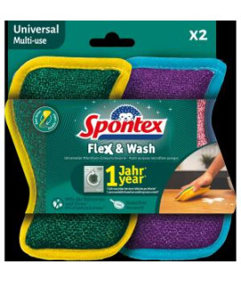 Hubka Spontex Flex&Wash 2 ks