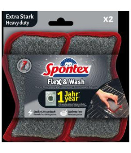 Hubka Spontex Flex&Wash Heavy duty 2 ks