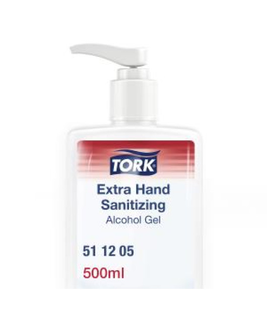 Tork Extra gélový dezinfekčný prostriedok na ruky s alkoholom 500ml Tork Extra gélový dezinfekčný prostriedok na ruky s alkoholom 500ml