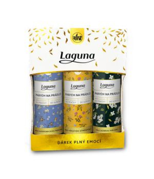 Lagúna darčekový balíček parfumov na bielizeň, Rodina 3x 300 ml Lagúna darčekový balíček parfumov na bielizeň, Rodina 3x 300 ml