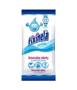 Vlhčené utierky Fixinela perfekt univerzálne, 30 kusov