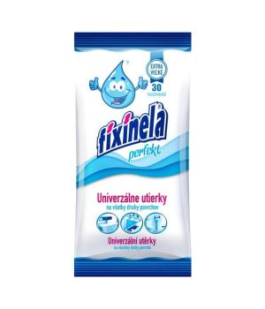 Vlhčené utierky Fixinela perfekt univerzálne, 30 kusov