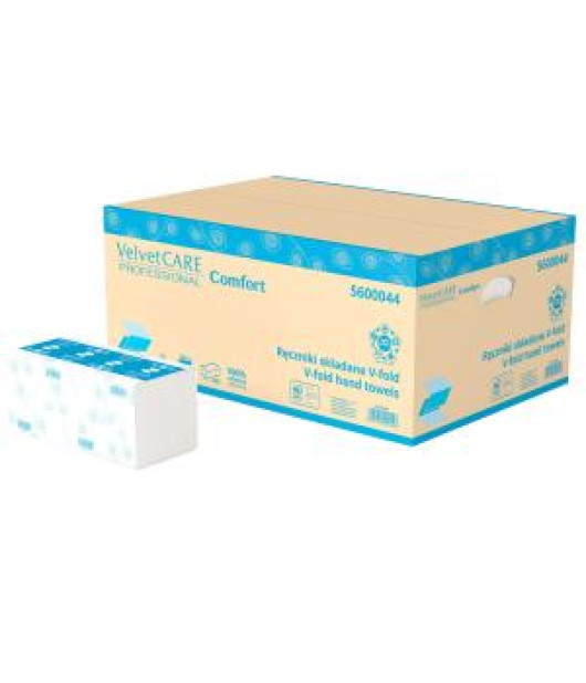 Papierové utierky skladané ZZ 2-vrstvové VELVET CARE 100%celulóza, 25x23 cm (20bal.) Papierové utierky skladané ZZ 2-vrstvové VELVET CARE 100%celulóza, 25x23 cm (20bal.)