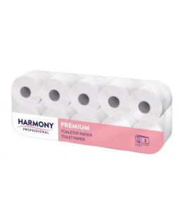 Toaletný papier 2-vrstvový Harmony Professional premium biely, celulóza, návin 23,8 m (10 ks)
