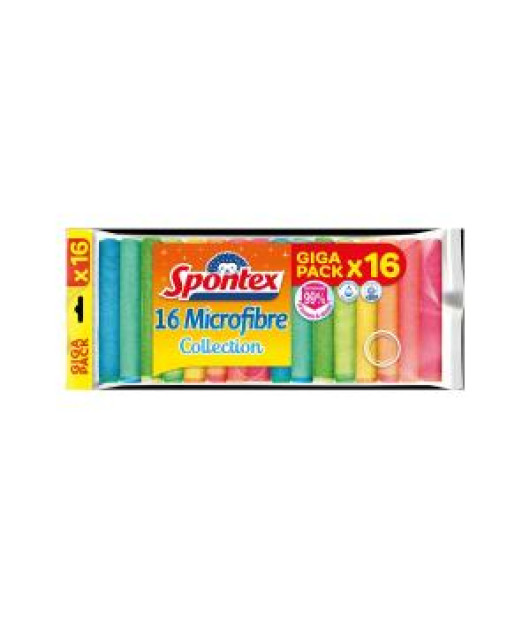 Utierka z mikrovlákna Spontex Collection 16ks Utierka z mikrovlákna Spontex Collection 16ks