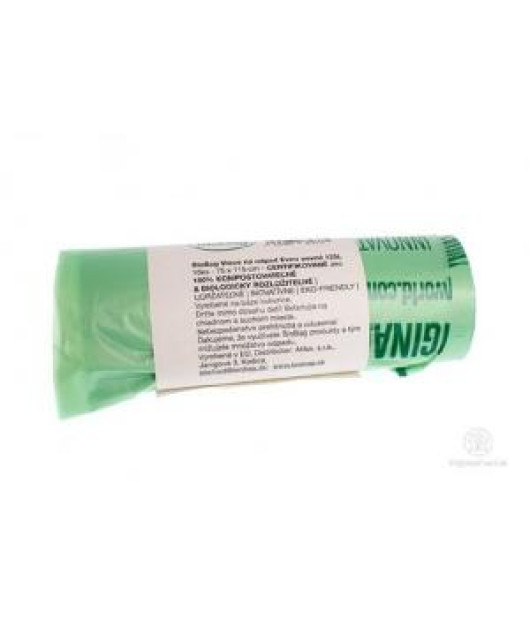 Vrecia kompostovateľné BioBag na odpad 125 ℓ extra pevné 10 ks