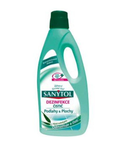 Sanytol dezinfekčný čistič na podlahy a plochy 1 l eukalyptus Sanytol dezinfekčný čistič na podlahy a plochy 1 l eukalyptus