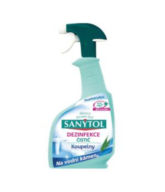 Sanytol KÚPEĽŇA na vodný kameň s rozprašovačom 500 ml Sanytol KÚPEĽŇA na vodný kameň s rozprašovačom 500 ml