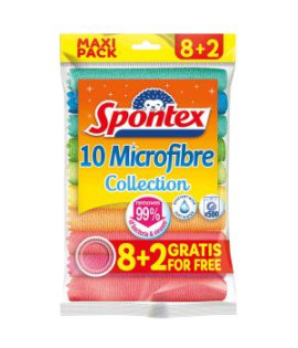 Utierky Spontex Microfibre 8 + 2 ZDARMA