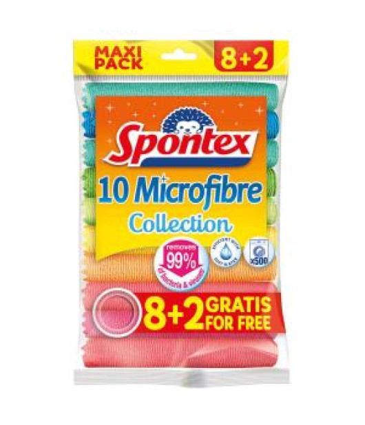 Utierky Spontex Microfibre 8 + 2 ZDARMA Utierky Spontex Microfibre 8 + 2 ZDARMA