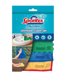 Utierka z mikrovlákna Spontex Ultimate Clean Set 3 ks