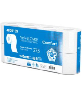 Toaletný papier 2-vrstvový VELVET CARE Comfort 100% celulóza 27,5m (8ks)