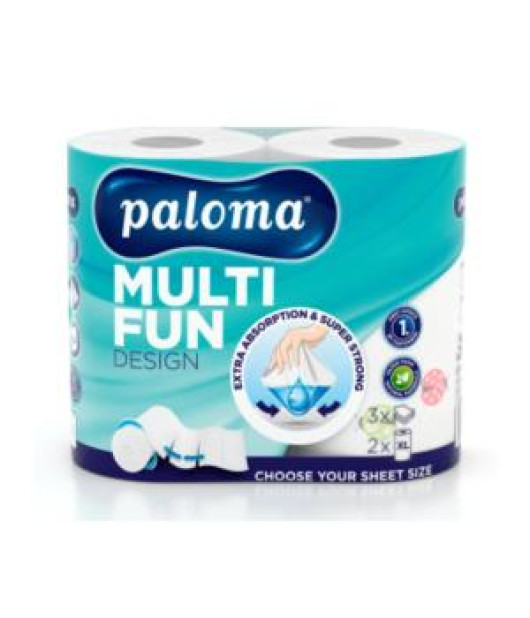 Kuchynské utierky 3-vrstvové Paloma Multi Fun XL bal. 2 ks Kuchynské utierky 3-vrstvové Paloma Multi Fun XL bal. 2 ks
