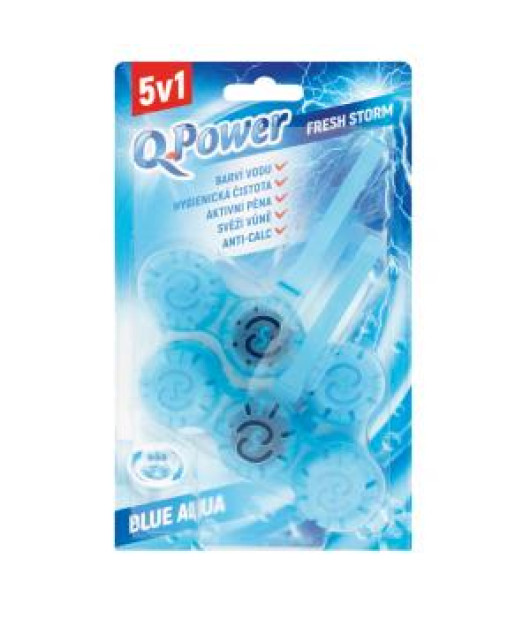Q-Power WC závesný blok tuhý Fresh Storm 2 kusy Q-Power WC závesný blok tuhý Fresh Storm 2 kusy