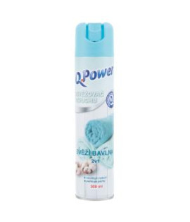 Q-Power osviežovač v spreji 300 ml - Bavlna