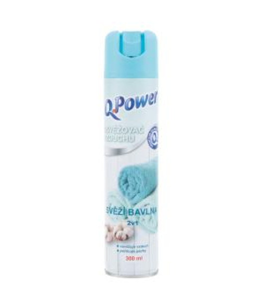 Q-Power osviežovač v spreji 300 ml - Bavlna Q-Power osviežovač v spreji 300 ml - Bavlna