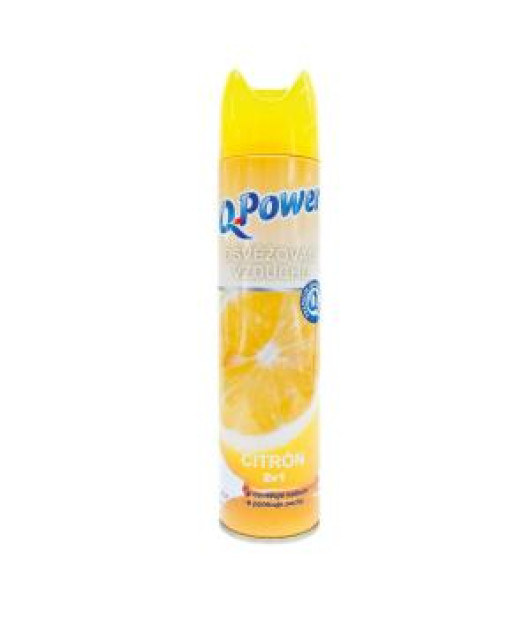 Q-Power osviežovač v spreji 300 ml - Citrón Q-Power osviežovač v spreji 300 ml - Citrón