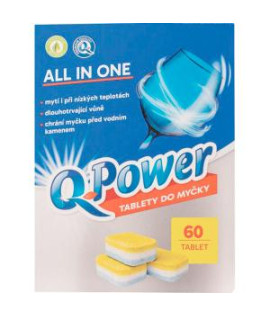 Q-Power tablety do umývačky riadu All In One 60 kusov