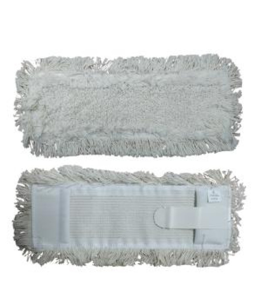 Mop 40 cm smyčka + prestrih Klaro - biely jazyk