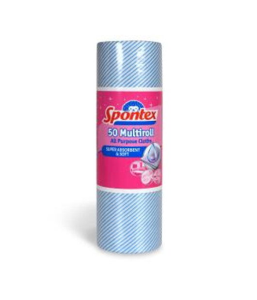 Utierka viacúčelová SPONTEX Multiroll, 50 útržkov Utierka viacúčelová SPONTEX Multiroll, 50 útržkov