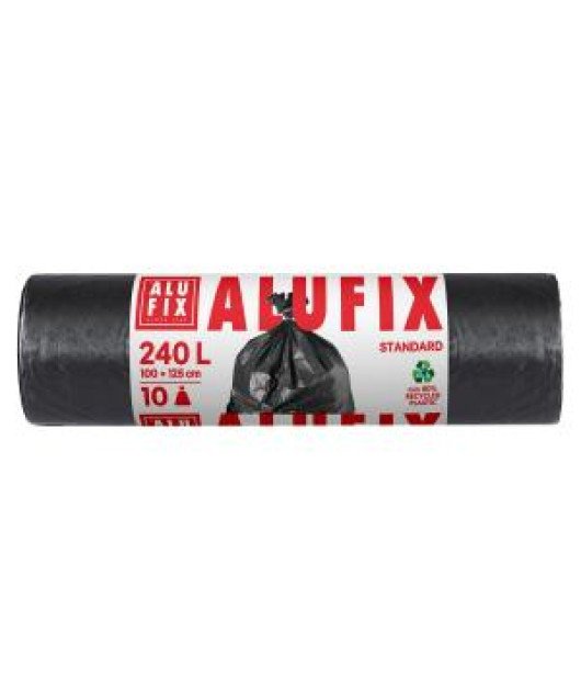 Vrecia na ťažký odpad Alufix 240 l / 10 ks, 35mic.,, 100 x 125 cm, čierne, LDPE Vrecia na ťažký odpad Alufix 240 l / 10 ks, 35mic.,, 100 x 125 cm, čierne, LDPE