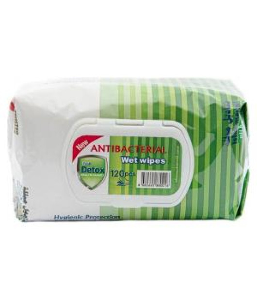 Antibakteriálne vlhčené obrúsky Fresh Detox Pine na ruky a povrchy (120 ks) Antibakteriálne vlhčené obrúsky Fresh Detox Pine na ruky a povrchy (120 ks)