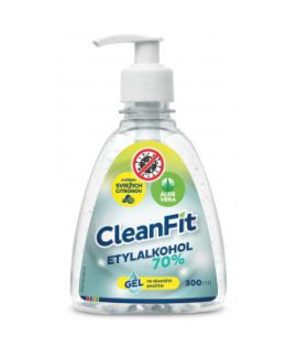 CleanFit dezinfekčný gél 70% citrus na ruky s pumpičkou 300 ml