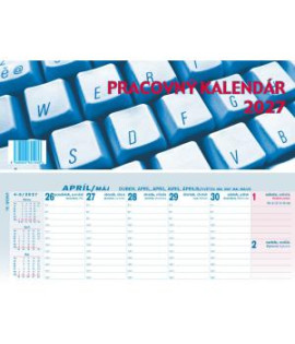 Stolový kalendár stĺpcový 30 x 15,5 cm - pracovný 2027