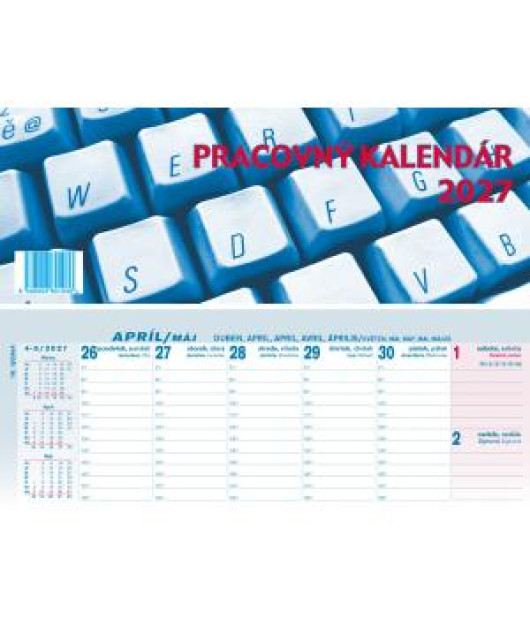 Stolový kalendár stĺpcový 30 x 15,5 cm - pracovný 2027 Stolový kalendár stĺpcový 30 x 15,5 cm - pracovný 2027