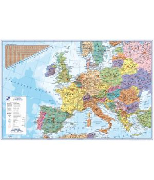 Podložka na stôl KARTON PP s mapou Európy 40x60cm