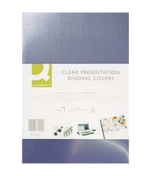 Plastové obálky na krúžkovú väzbu Q-CONNECT A4 PVC 150mic číre Plastové obálky na krúžkovú väzbu Q-CONNECT A4 PVC 150mic číre