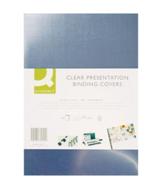 Plastové obálky na krúžkovú väzbu Q-CONNECT A4 PVC 200mic číre Plastové obálky na krúžkovú väzbu Q-CONNECT A4 PVC 200mic číre