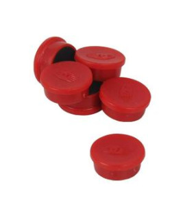Magnet 20 mm červený 10 ks