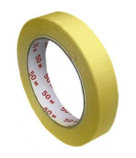 Maskovacia krepová páska 30mm x 50m žltá Maskovacia krepová páska 30mm x 50m žltá