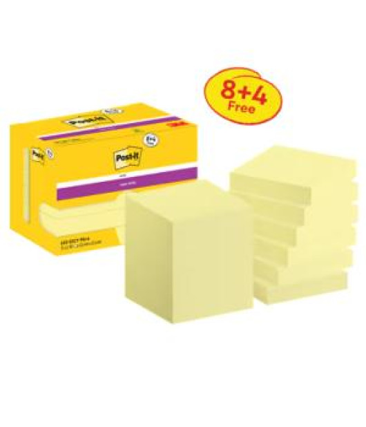 Silný samolepiaci bloček Post-it,47,6 mm x 47,6 mm, 90 lístkov v bločku, Canary, 12 bločkov v balení Silný samolepiaci bloček Post-it,47,6 mm x 47,6 mm, 90 lístkov v bločku, Canary, 12 bločkov v balení