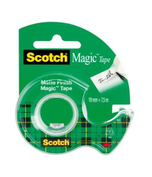 Lepiaca páska Scotch Magic neviditeľná popisovateľná 19 mm x 7,5 m s dispenzorom Lepiaca páska Scotch Magic neviditeľná popisovateľná 19 mm x 7,5 m s dispenzorom
