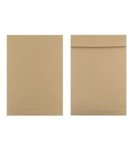 Taška B4 s X dnom a odtrhávacou páskou 250 x 354 mm hnedá 130g