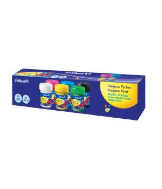 Temperové farby Pelikan, 6 x 25ml Temperové farby Pelikan, 6 x 25ml