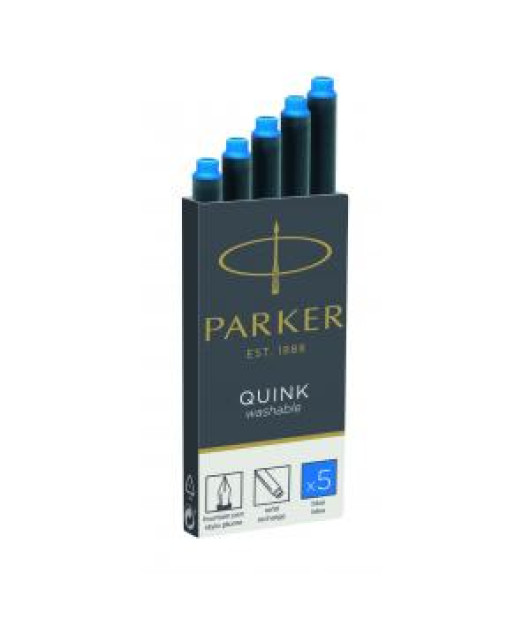 Atramentové bombičky Parker QUINK modré 5ks Atramentové bombičky Parker QUINK modré 5ks