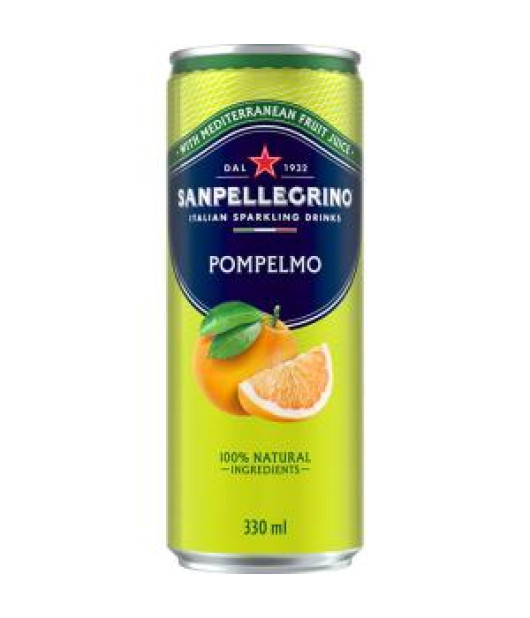 Minerálna voda SAN PELLEGRINO grapefruit 6 x 330ml v plechovke Minerálna voda SAN PELLEGRINO grapefruit 6 x 330ml v plechovke