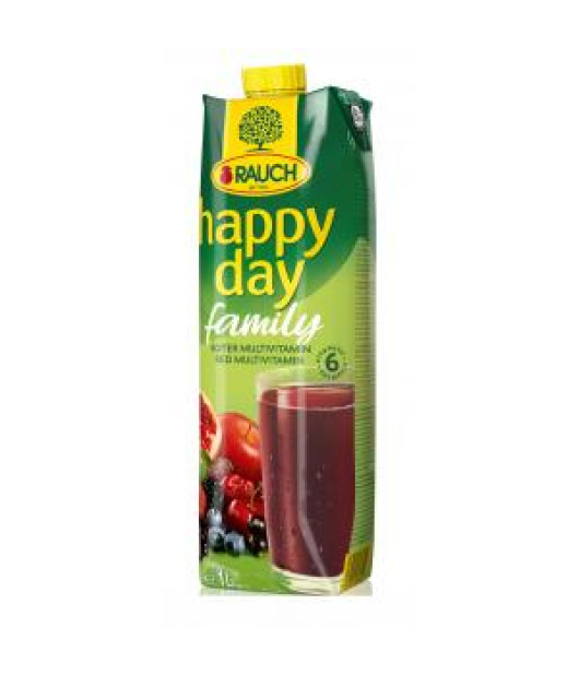 Džús Happy Day Family Multivitamín red fruit 1 ℓ