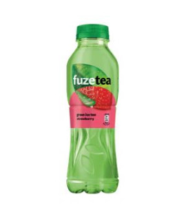 Zelený ľadový čaj FUZETEA Aloe vera a jahoda 12 x 0,5 ℓ
