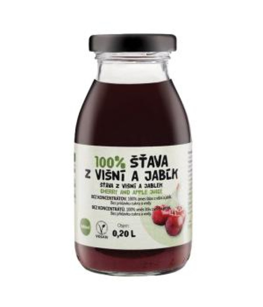 ZDRAVO šťava 100% višnovo-jablková 10 x 0,2 ℓ NEVRATNÉ SKLO ZDRAVO šťava 100% višnovo-jablková 10 x 0,2 ℓ NEVRATNÉ SKLO