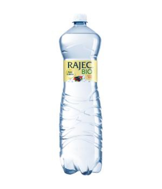 Pramenitá voda Rajec BIO nesladená Čierna ríbezľa a šípka 6 x 1,5 ℓ Pramenitá voda Rajec BIO nesladená Čierna ríbezľa a šípka 6 x 1,5 ℓ